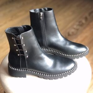 NEW Black studded boots